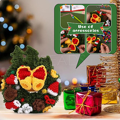 1 Set DIY Christmas Knitting Tools Kits DIY-SC0026-49B-1
