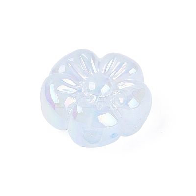 UV Plating Opaque Acrylic Beads OACR-N161-08B-1