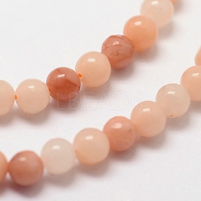 Natural Pink Aventurine Beads Strands G-N0185-04-3mm-1