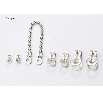 Non-Tarnish 304 Stainless Steel Ball Chain Connectors X-STAS-R089-06-1