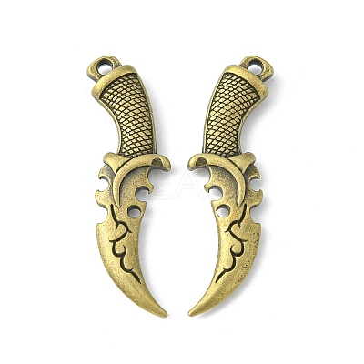 Tibetan Style Alloy Pendants TIBEP-A16825-AB-NR-1