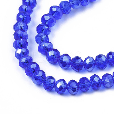 Electroplate Glass Beads Strands EGLA-A034-T4mm-B-1