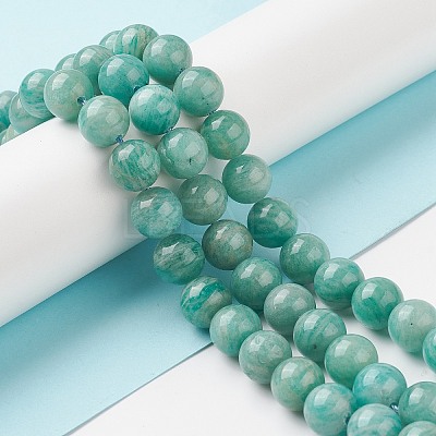 Natural Amazonite Beads Strands G-F461-12-6mm-01-1