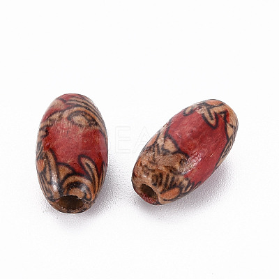 Printed Wood Beads WOOD-R248-M-1