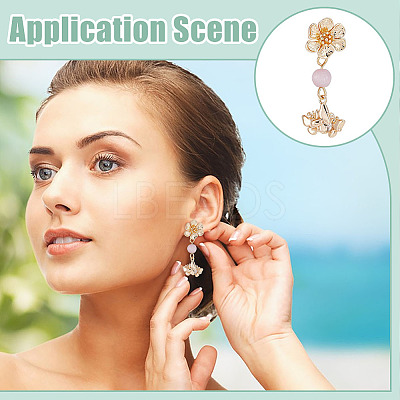 10Pcs Brass Stud Earring Findings KK-UN0006-21-1