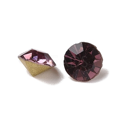 Back Plated Grade A Diamond Glass Pointed Rhinestone LS-RGLA-SS12-015-1