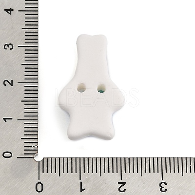 Rabbit Ceramic Buttons BUTT-I018-01C-02-1