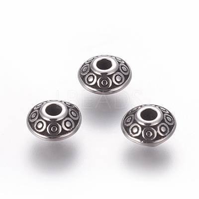304 Stainless Steel Spacer Beads STAS-E452-36B-AS-1