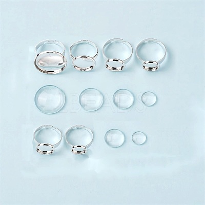 120Pcs 12 Style DIY Finger Ring Making Kits DIY-AR0001-60-1