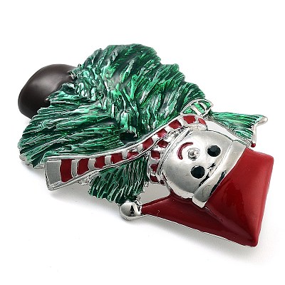 Christmas Theme Alloy Enamel Brooches JEWB-S022-05C-P-1