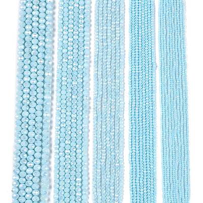 Electroplate Glass Beads Strands LS-EGLA-A044-P6mm-B06-1