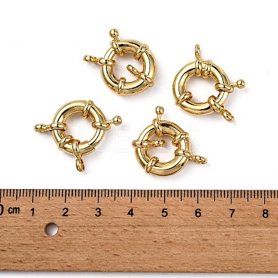 Rack Plating Brass Spring Ring Clasps X-KK-D399-A-G-NF-1