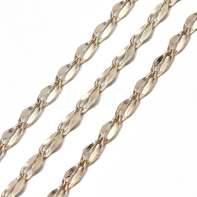 Brass Dapped Curb Chains CHC-R126-03G-1
