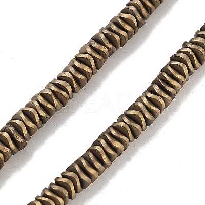 Electroplated Synthetic Non-magnetic Hematite Beads Strands G-H020-M01-17-1