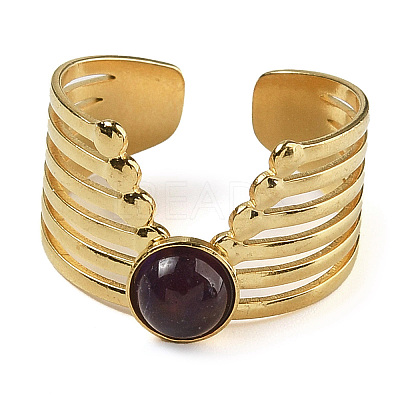 Natural Amethyst Finger Rings RJEW-U027-02G-01-1