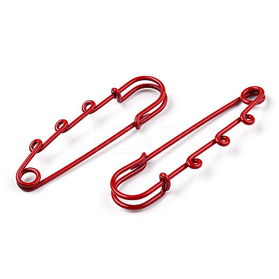 Spray Painted Iron Brooch Findings IFIN-K043-01A-08-1