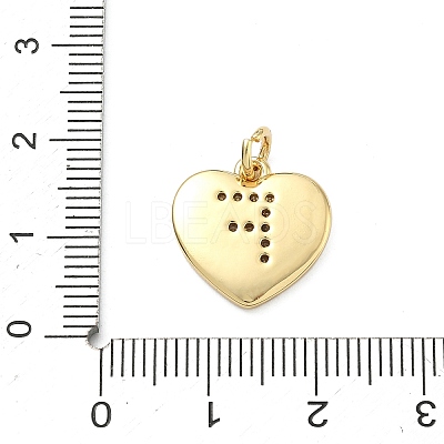 Brass Micro Pave Clear Cubic Zirconia Pendants KK-D229-01G-06-1