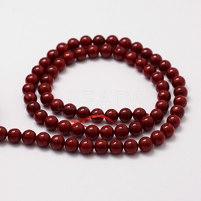 Shell Pearl Beads Strands LS-BSHE-L026-01-4mm-1
