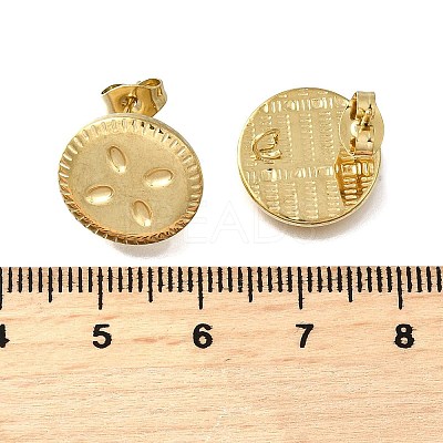 304 Stainless Steel Stud Earring Findings LS-STAS-B087-04G-01-1