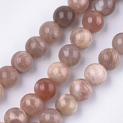 Natural Sunstone Beads Strands G-S333-12mm-038-1