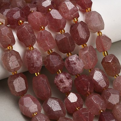 Natural Strawberry Quartz Beads Strands GG-CBA93B2-A01-01-1