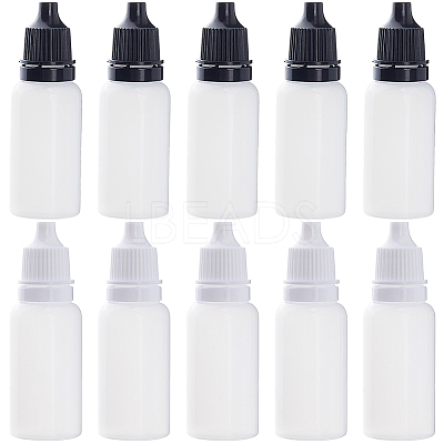 10Pcs 2 Styles PE Plastic Refillable Bottles AJEW-GF0013-39B-1