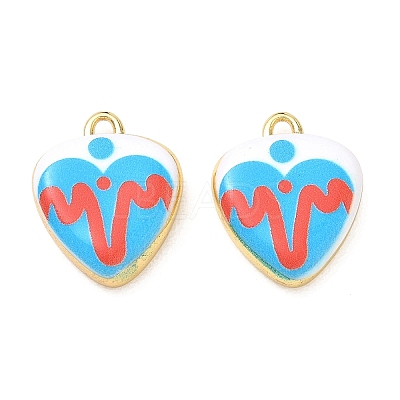 Printed Brass Pendants KK-CBA42CA-07G-1