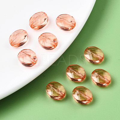 Transparent Acrylic Beads TACR-S154-18A-52-1