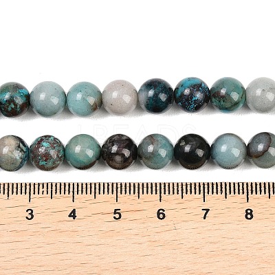 Natural Chrysocolla Beads Strands G-K405-B01-8mm-1
