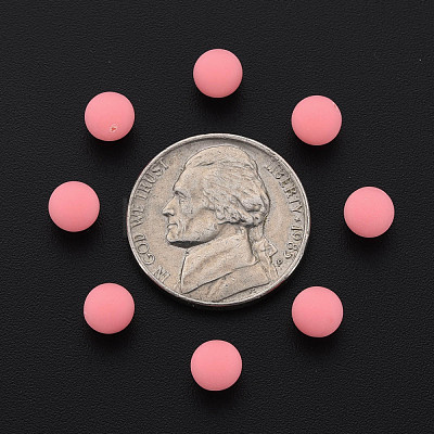 Opaque Acrylic Beads PAB702Y-B01-05-1
