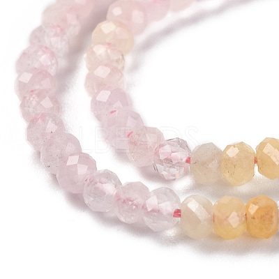 Natural Morganite Beads Strands LS-G-F770-D04-02-1