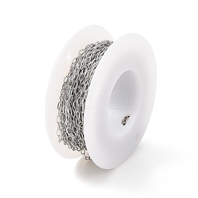 Tarnish Resistant 304 Stainless Steel Cable Chains CHS-C002-03P-02-1