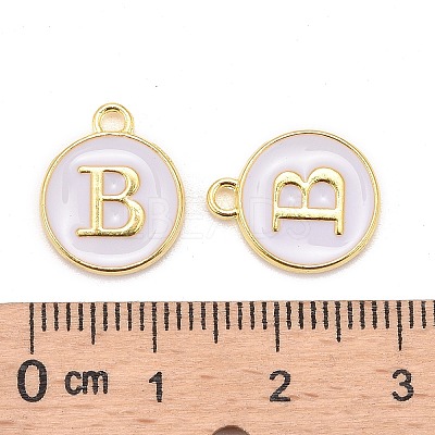 Golden Plated Alloy Charms LS-ENAM-S118-01B-1