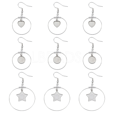 Stainless Steel Dangle Earrings STAS-UN0012-01-1