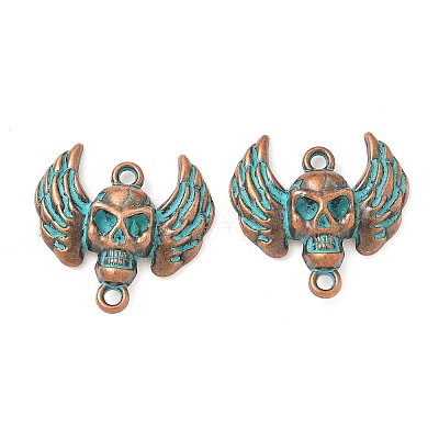 Halloween Alloy Bat Links Connector Charms PALLOY-D313-02-1