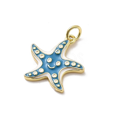 Brass Enamel Pendants KK-P338-03C-G02-1