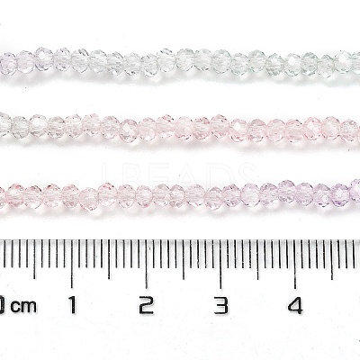 Transparent Painted Glass Beads Strands X-DGLA-A034-T2mm-A23-1