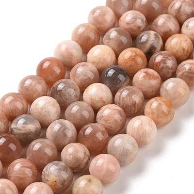 Round Natural Multi-Moonstone Beads Strands G-I176-09-8mm-1