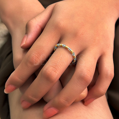 Glass Seed Beads Finger Rings for Women WO0260-12-1