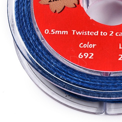 2-Ply Round Waxed Cotton Thread Cords YC-T004-01A-19-1