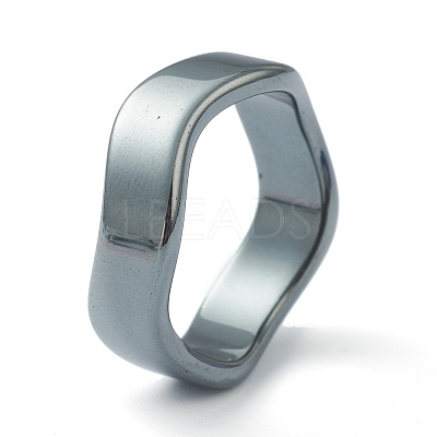 Non-magnetic Synthetic Hematite Finger Rings RJEW-H544-03D-1