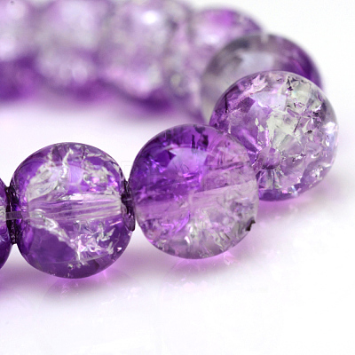 Baking Paint Crackle Glass Bead Strands X-CCG-S001-4mm-14-1