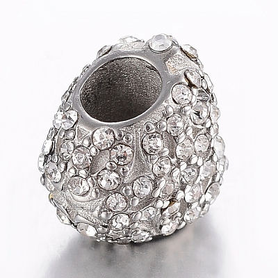 304 Stainless Steel Rhinestone Beads STAS-H446-111P-1