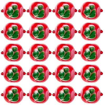 20Pcs Handmade Lampwork Bumpy Beads LAMP-SZ0001-52B-1