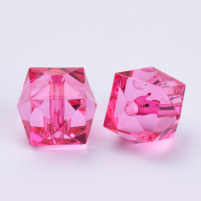Transparent Acrylic Beads TACR-Q259-14mm-V08-1