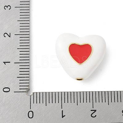 Brass Enamel Beads KK-P294-50G-02-1