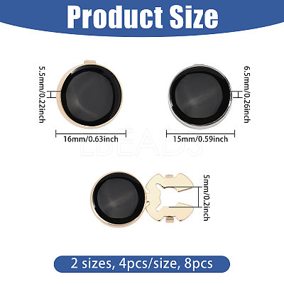 Zinc Alloy Enamel Cufflinks BUTT-GL0001-12-1