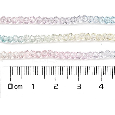Transparent Painted Glass Beads Strands X1-DGLA-A034-T2mm-A21-1