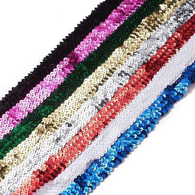Plastic Paillette Elastic Beads PVC-XCP0001-01-1