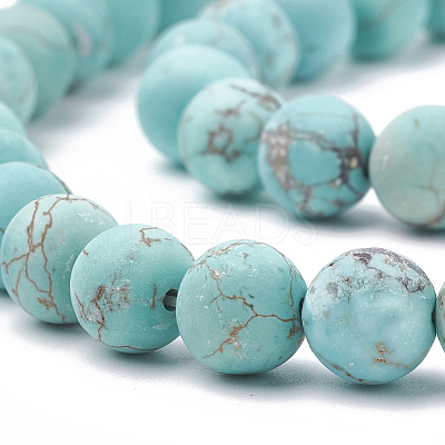 Natural Magnesite Beads Strands G-T106-185-1-1